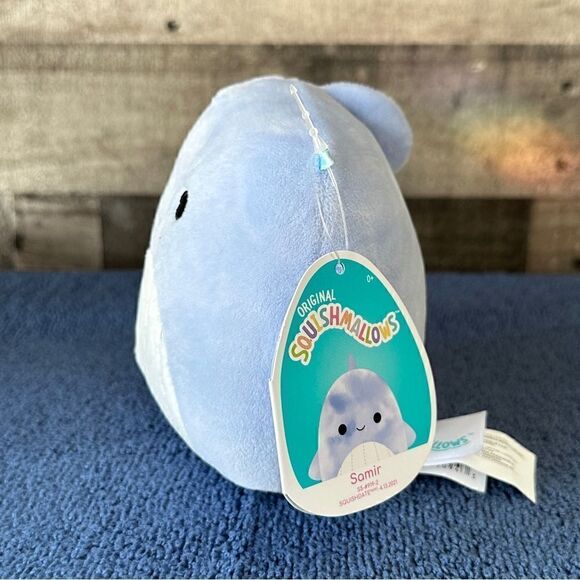Squishmallows Plush Toy Samir the Whale, 5 Inch Canadian Exclusive New with Tags - Picture 2 of 4